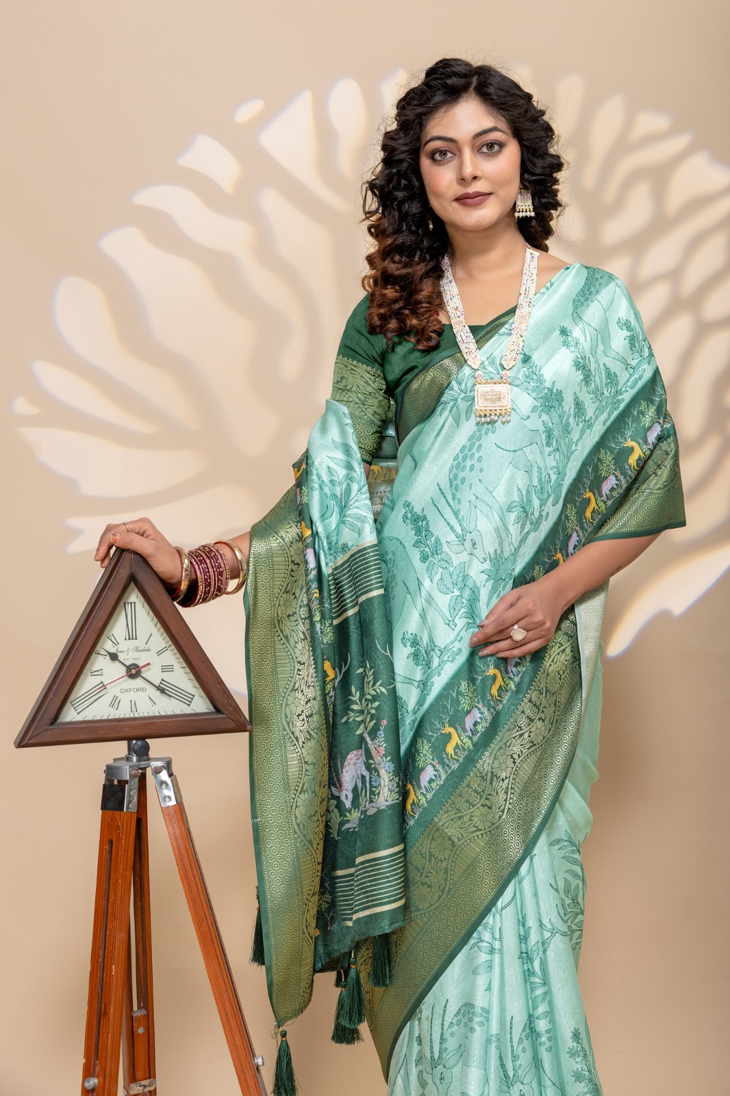 chitrakala trends premium marshmallow fabric saree with rich jacquard woven border & designer digital print blouse chitrakala trends premium marshmallow fabric saree with rich jacquard woven border & designer digital print blouse