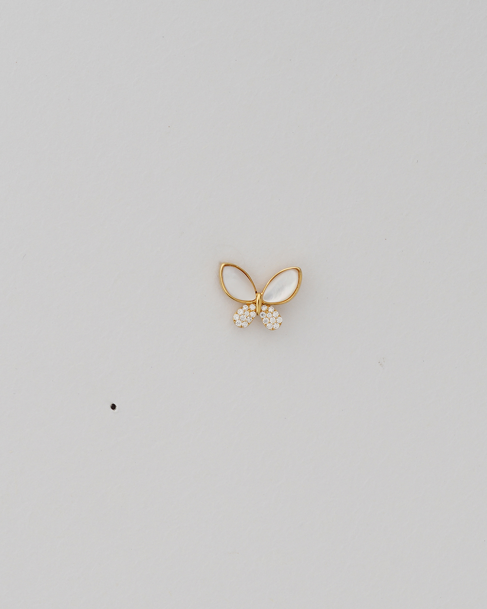 agor 925 silver butterfly stud earrings with white enamel cz accents 3 agor 925 silver butterfly stud earrings with white enamel cz accents 3