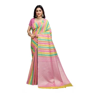 pid 62380 generic womens cotton blended printed saree with unstitched blouse 5 5 mtr pink 1 1000x1000 1.webp
