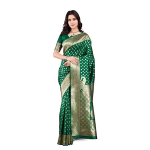 pid 62386 generic womens banarasi silk printed saree with unstitched blouse 5 5 mtr green 1 1000x1000 1.webp