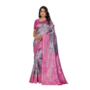 pid 62431 generic women s banarasi silk jaquard woven saree with unstitched blouse 5 5 mtr pink 1 1000x1000 1.webp