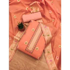 pid 62663 generic womens banarasi silk printed unstitched salwar suit material with dupatta peach 3 1000x1000 1.webp
