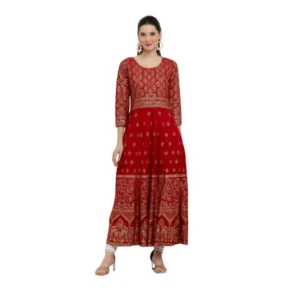 pid 63361 women s casual rayon 3 4th sleeves dress red 1 1000x1000 1.webp