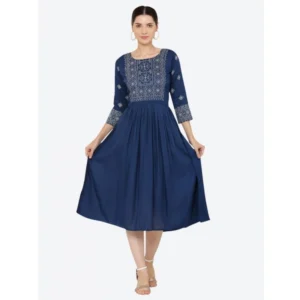 pid 63366 women s casual rayon 3 4th sleeves dress blue 1 1000x1000 1.webp