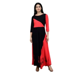 pid 63382 women s casual rayon 3 4th sleeves maxi pink 1 1000x1000 1.webp