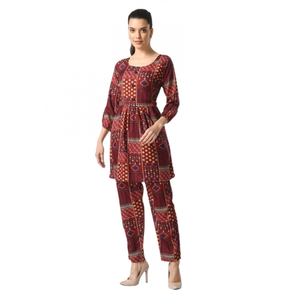 pid 63385 women s casual crepe 3 4th sleeves cord set maroon 1 1000x1000 1.webp pid 63385 women s casual crepe 3 4th sleeves cord set maroon 1 1000x1000 1.webp