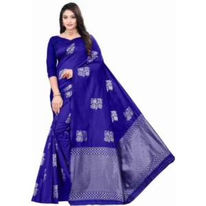 pid 63578 women s soft lichi silk printed saree with unstitched blouse 5 5 mtr r blue 1 1000x1000 1.webp