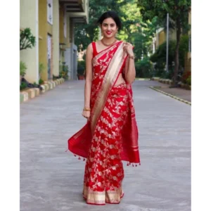 pid 63580 women s soft lichi silk printed saree with unstitched blouse 5 5 mtr red 1 1000x1000 1.webp