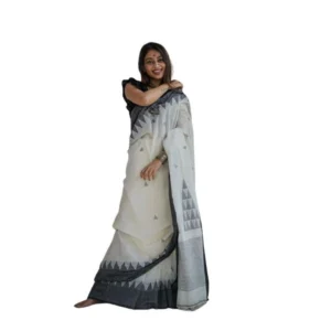 pid 63652 women s soft lilan printed saree with unstitched blouse 5 5 mtr white black 1 1000x1000 1.webp