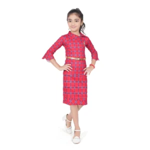 pid 63788 generic girl s knitted printed 3 4 th sleeve close neck dress single 1 1000x1000 1.webp