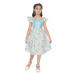 pid 63808 generic girl s popcorn printed short sleeve squre neck dress pink lemon 1 1000x1000 1.webp