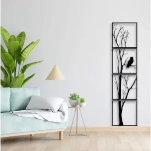 pid 64422 7 decore unique vertical tree wall art 4 piece wooden panel set black 1 1000x1000 1.webp