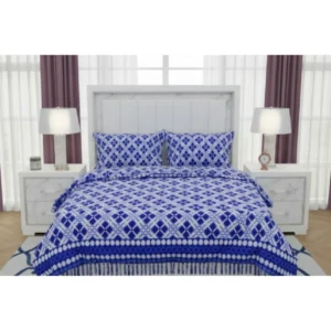 pid 64618 fleece geometric double polar warm bedsheet with 2 pillow cover blue 1 1000x1000 1.webp