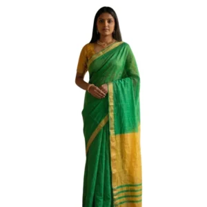 pid 65224 women s cotton printed saree with unstitched blouse 5 5 mtr green 1 1000x1000 1.webp