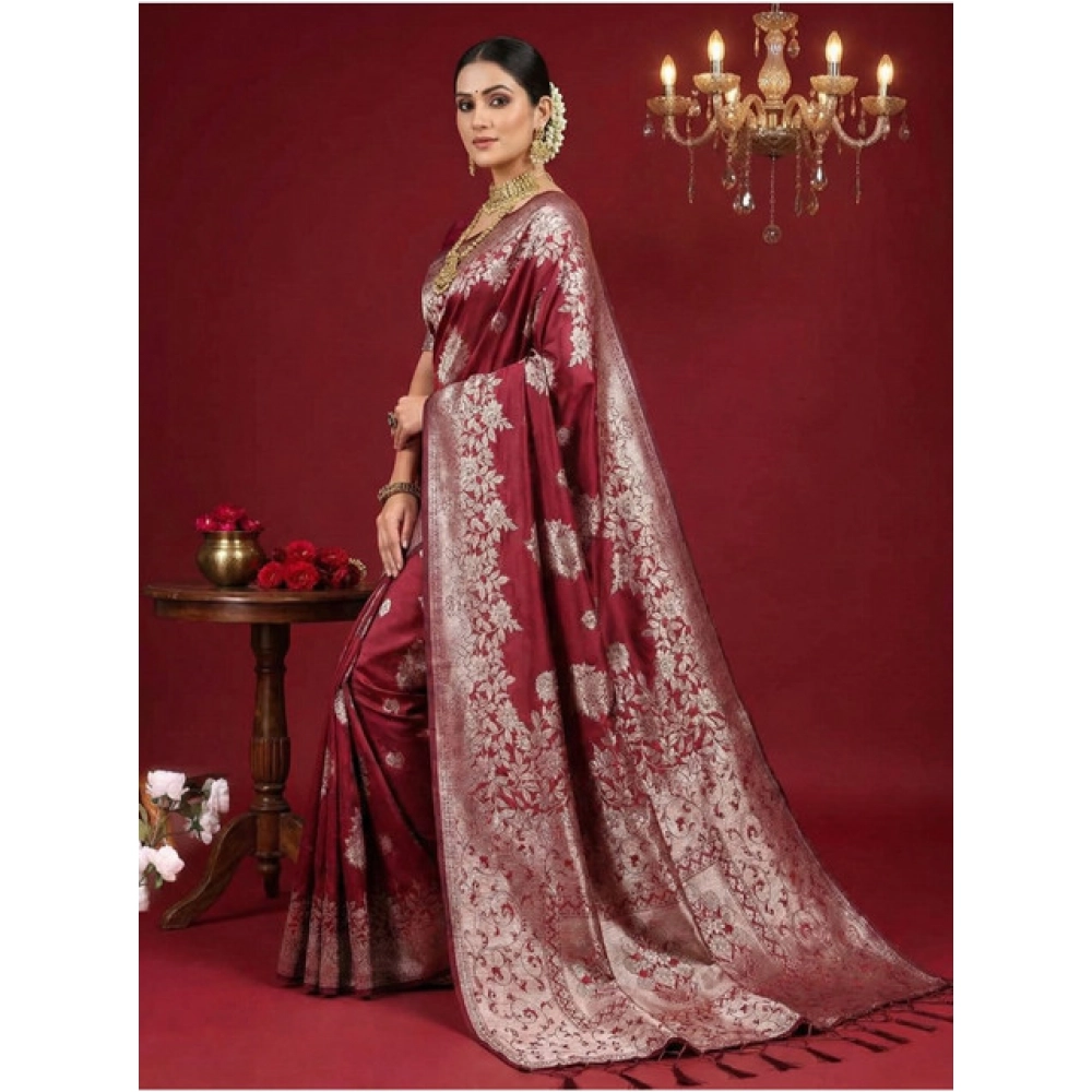 pid 65252 women s silk blend printed saree with unstitched blouse 5 5 mtr maroon 2 1000x1000 1.webp pid 65252 women s silk blend printed saree with unstitched blouse 5 5 mtr maroon 2 1000x1000 1.webp