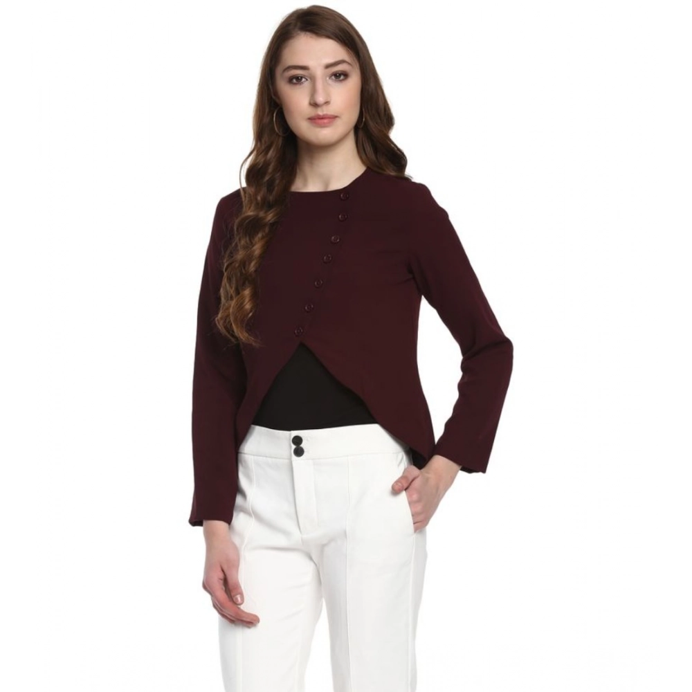 pid 65321 women s polyester diagonal cut long sleeves blazer maroon 1 1000x1000 1.webp pid 65321 women s polyester diagonal cut long sleeves blazer maroon 1 1000x1000 1.webp