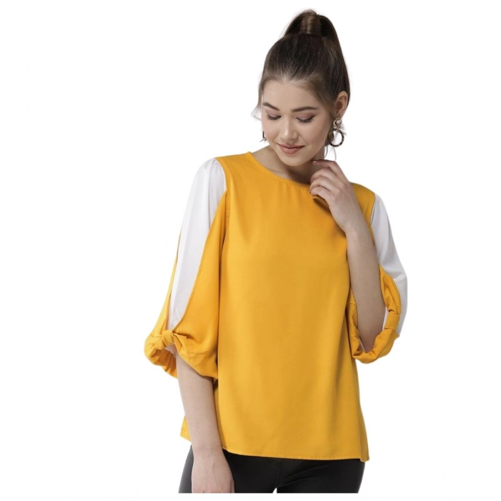 pid 65474 women s polyester colour block slit sleeve top yellow and white 1 1000x1000 1.webp pid 65474 women s polyester colour block slit sleeve top yellow and white 1 1000x1000 1.webp
