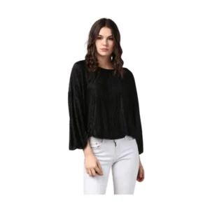 pid 65475 women s polyester pleated balloon sleeve top black 1 1000x1000 1.webp