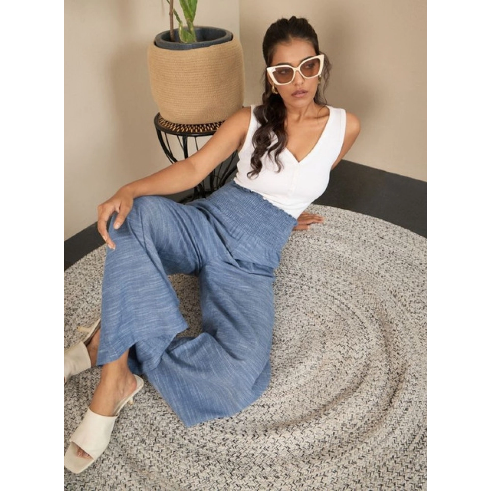 pid 65516 women s cotton self design smocked trousers blue 2 1000x1000 1.webp pid 65516 women s cotton self design smocked trousers blue 2 1000x1000 1.webp
