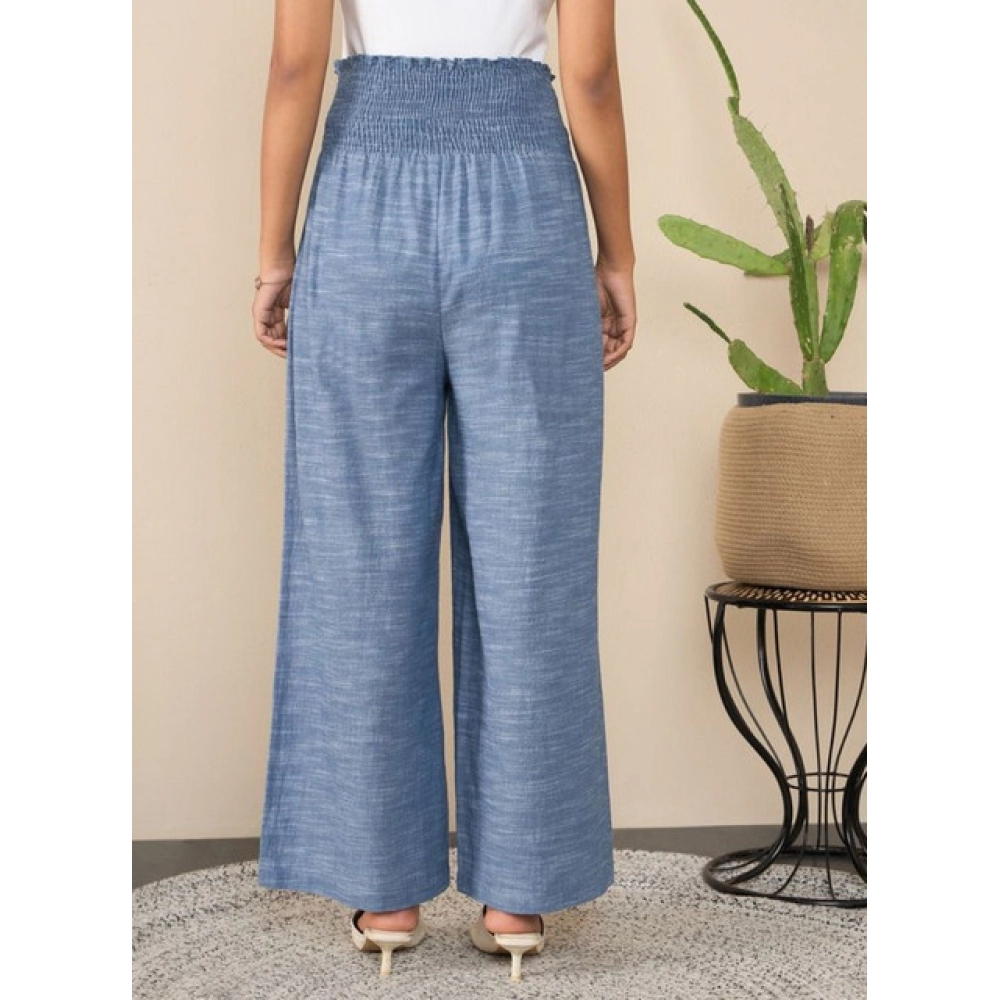 pid 65516 women s cotton self design smocked trousers blue 3 1000x1000 1.webp pid 65516 women s cotton self design smocked trousers blue 3 1000x1000 1.webp
