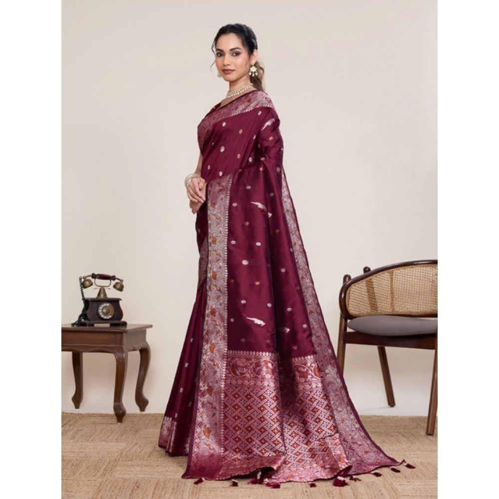 pid 65605 women s jacquard woven saree with unstitched blouse 5 5 mtr maroon 2 1000x1000 1.webp pid 65605 women s jacquard woven saree with unstitched blouse 5 5 mtr maroon 2 1000x1000 1.webp
