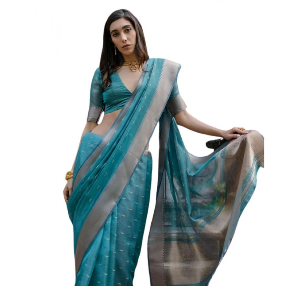 pid 65659 generic women s silk blend butti pattern saree with unstitched blouse 5 5 mtr teal 1 1000x1000 1.webp pid 65659 generic women s silk blend butti pattern saree with unstitched blouse 5 5 mtr teal 1 1000x1000 1.webp