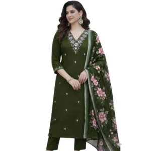 pid 65969 women s chanderi silk ethnic motif v neck three quarter sleeve kurti with pant dupatta se 1000x1000 1.webp