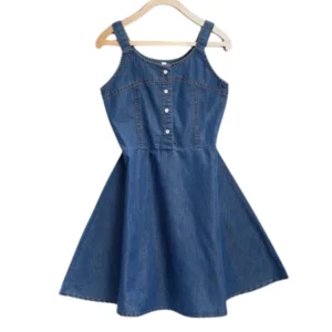 pid 66012 girl s short sleeve printed dress with straps blue 1 1000x1000 1.webp