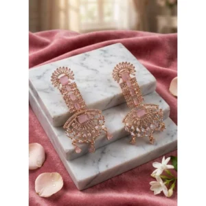 pid 66262 women s brass silver plated drop earrings pink 1 1000x1000 1.webp