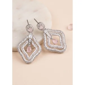 pid 66264 women s brass silver plated drop earrings pink 1 1000x1000 1.webp