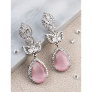 pid 66268 women s brass silver plated drop earrings pink 1 1000x1000 1.webp