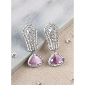 pid 66276 women s brass silver plated drop earrings pink 1 1000x1000 1.webp
