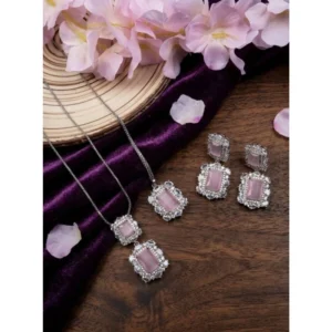pid 66290 women s brass silver plated pendant set pink 1 1000x1000 1.webp