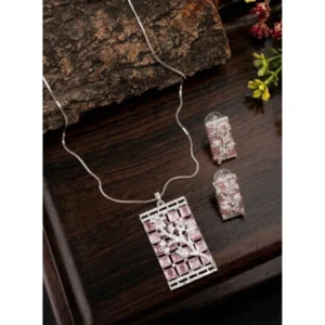 pid 66298 women s brass silver plated pendant set pink 1 1000x1000 1.webp
