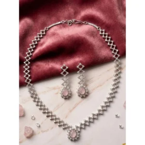 pid 66311 women s brass silver plated necklace set pink 1 1000x1000 1.webp
