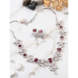 pid 66321 women s brass silver plated necklace set red 1 1000x1000 1.webp