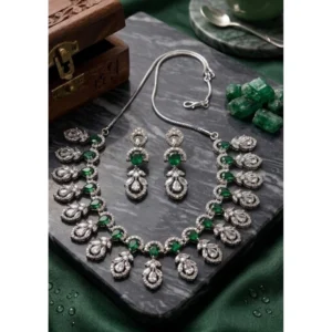 pid 66340 women s brass silver plated necklace set green 1 1000x1000 1.webp