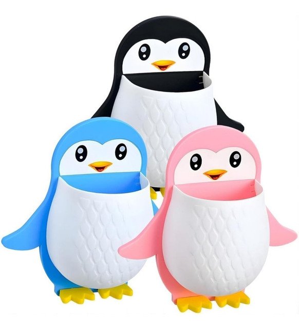 pid 66848 pack of 2 wall mounted penguin design toothpaste holder multicolor 2.jpg pid 66848 pack of 2 wall mounted penguin design toothpaste holder multicolor 2.jpg