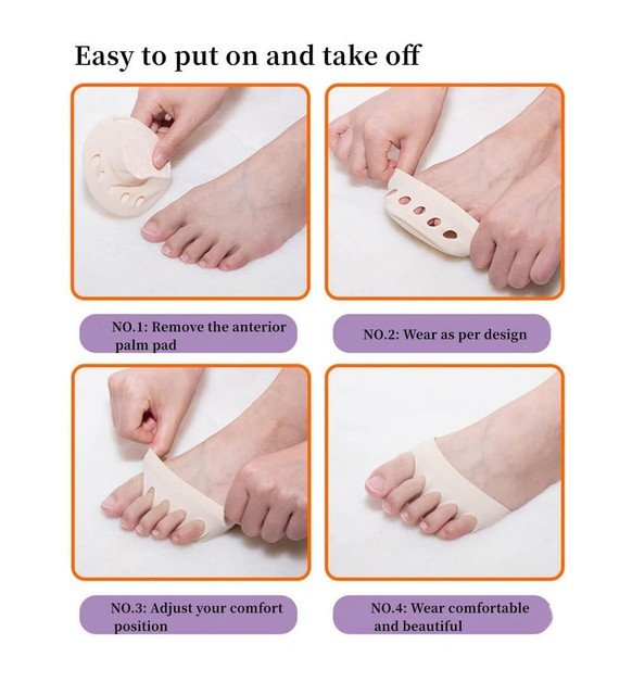 pid 66943 pack of 3 honeycomb fabric forefoot pads multicolor 3.jpg pid 66943 pack of 3 honeycomb fabric forefoot pads multicolor 3.jpg