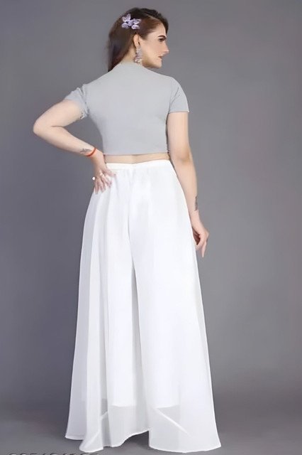 pid 67540 women s pack of 1 georgette solid flared palazzo with elastic waist white 3.jpg pid 67540 women s pack of 1 georgette solid flared palazzo with elastic waist white 3.jpg