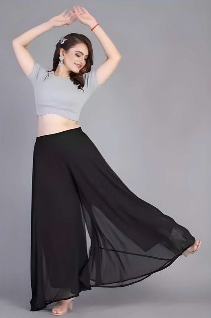 pid 67541 women s pack of 2 georgette solid flared palazzos with elastic waist black 3.jpg pid 67541 women s pack of 2 georgette solid flared palazzos with elastic waist black 3.jpg