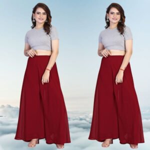 pid 67543 women s pack of 2 georgette solid flared palazzos with elastic waist maroon 1.jpg