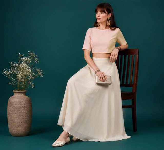 pid 67553 women s georgette solid mid rise flared wide leg palazzo pants with elastic waist cream 3.jpg pid 67553 women s georgette solid mid rise flared wide leg palazzo pants with elastic waist cream 3.jpg
