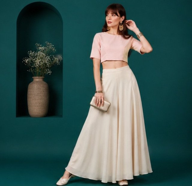 pid 67553 women s georgette solid mid rise flared wide leg palazzo pants with elastic waist cream 4.jpg pid 67553 women s georgette solid mid rise flared wide leg palazzo pants with elastic waist cream 4.jpg