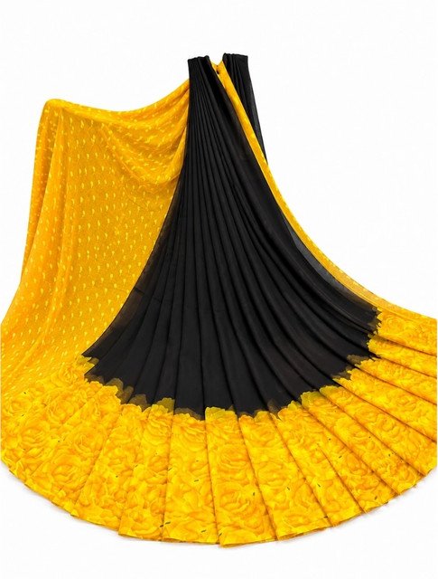pid 67565 women s georgette printed saree with unstitched blouse 5 5 mtr black yellow 2.jpg pid 67565 women s georgette printed saree with unstitched blouse 5 5 mtr black yellow 2.jpg