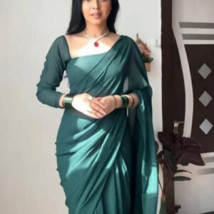 pid 67576 women s georgette solid saree with unstitched blouse 5 5 mtr green 1.jpg