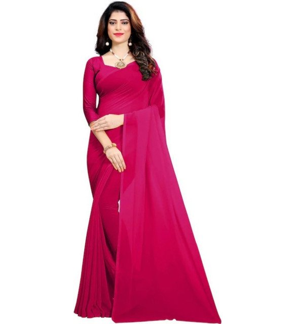 pid 67578 women s georgette solid saree with unstitched blouse 5 5 mtr rani 1.jpg pid 67578 women s georgette solid saree with unstitched blouse 5 5 mtr rani 1.jpg
