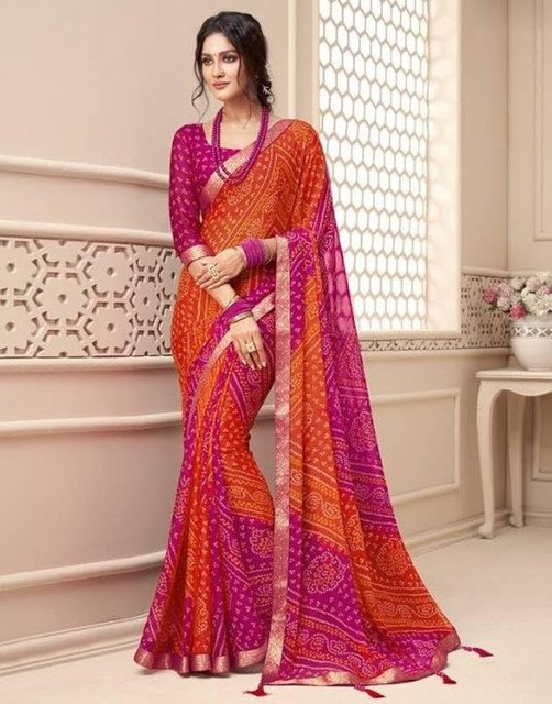 pid 67589 women s georgette printed saree with unstitched blouse 5 5 mtr orange magenta 1.jpg pid 67589 women s georgette printed saree with unstitched blouse 5 5 mtr orange magenta 1.jpg