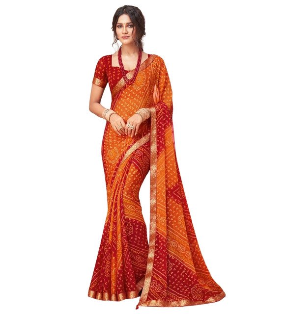 pid 67590 women s georgette printed saree with unstitched blouse 5 5 mtr orange red 2.jpg pid 67590 women s georgette printed saree with unstitched blouse 5 5 mtr orange red 2.jpg