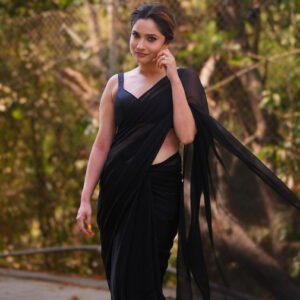 pid 67591 women s georgette solid saree with unstitched blouse 5 5 mtr black 1.jpg